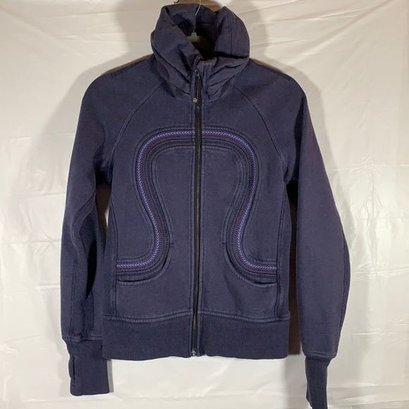 lululemon athletica Sweaters - Lululemon Navy Blue Scuba Sweater